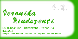 veronika mindszenti business card